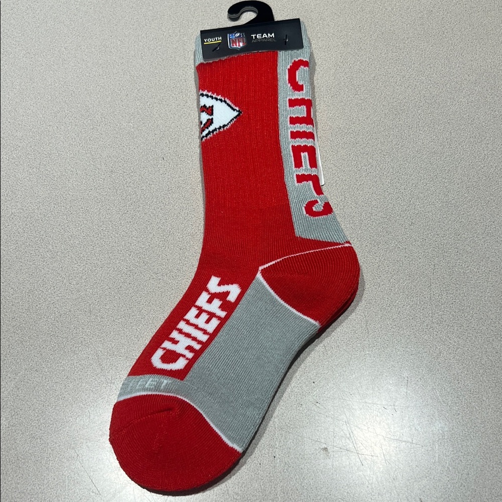 NFL Chiefs Red and Gray Athletic Socks
Youth MVP